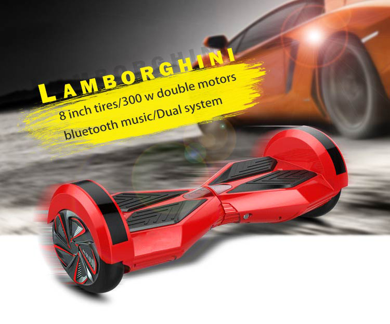 Lambo hoverboard Balance scooter chrome gold 2 wheel hoverboard 8inch 