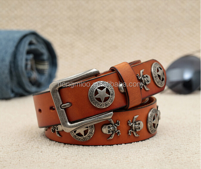 rock punk belt Skull cowboy belt decorated belt仕入れ・メーカー・工場