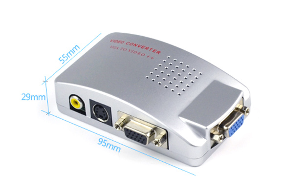 Avにvgaのpcにテレビコンバータとrcas- ビデオ信号アダプターsv007389スイッチボックス仕入れ・メーカー・工場