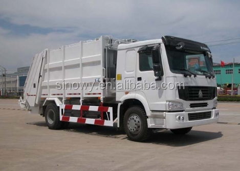 Sinotrukhowo166-371hp6月10日車輪euro2-euro58-16cbm寸法コンパクごみ収集車仕入れ・メーカー・工場