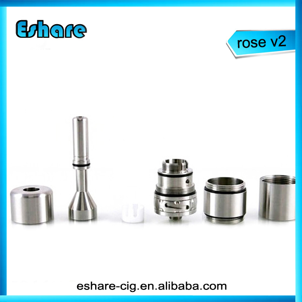 2014 new mechanical mod 1:1 clone RDA rose atomizer v2 high quality rose v2 atomizer