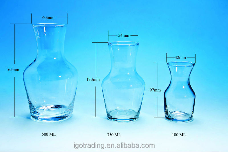 ガラスのワインミニ350ml/水チャンバー仕入れ・メーカー・工場
