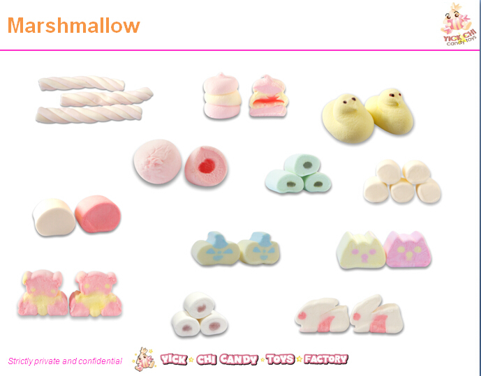 animal shape marshmallow, color mashllow