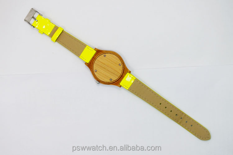 Hot sale Japan movt miyota 2035 hand made wood watch