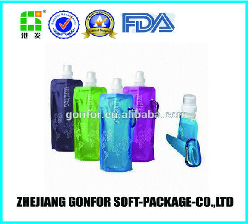 2014 new arrival reusable liquid stand up pouch with spout