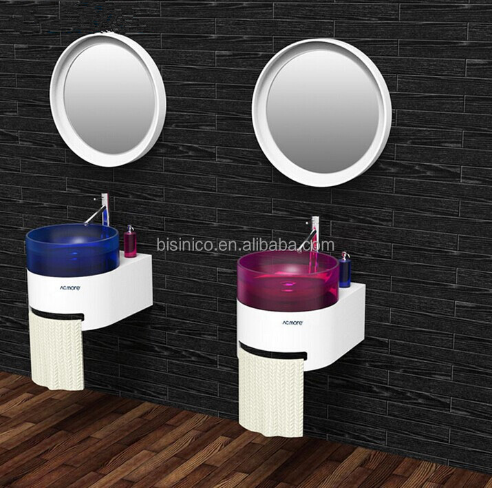 Contemporanea vanità bagno alla moda, artificiale di pietra ... Bagno Sanitari creativo