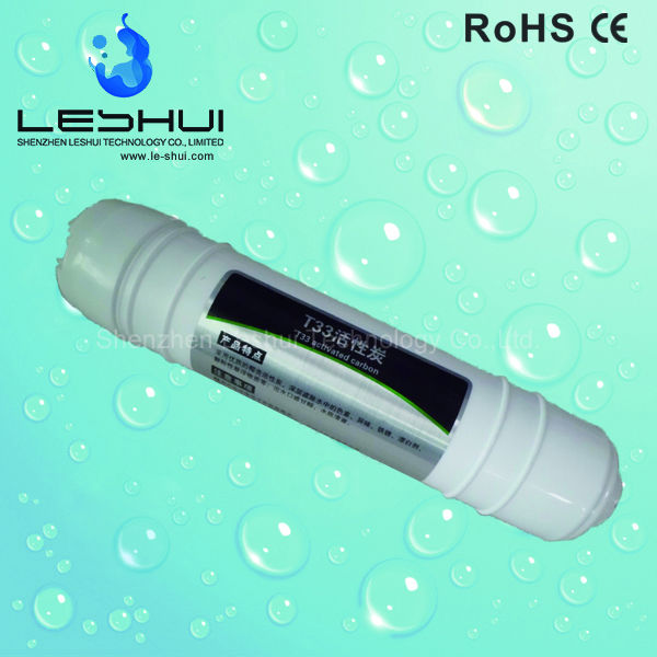 Coconut Shell T33 Water Filter Cartridge 5 Micron 125PSI Large Flow Filter