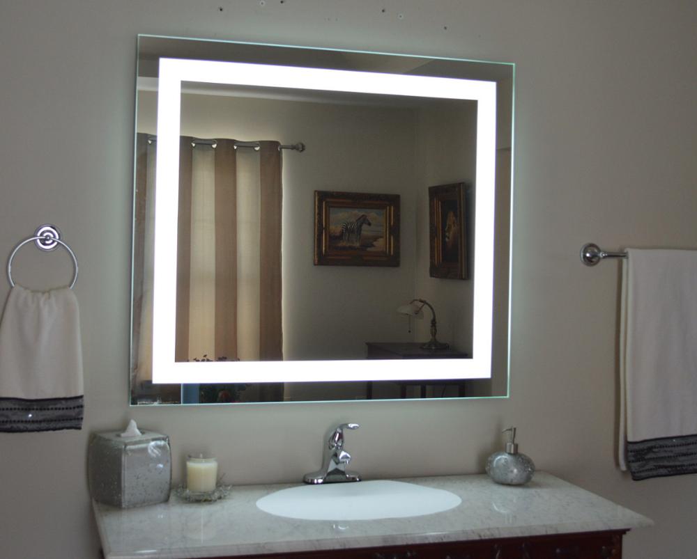 Зеркало над умывальником в ванной