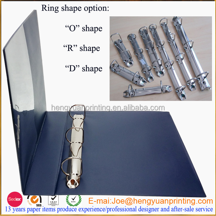 3 Ring Pocket Folders Plastic Folder With Customize Logo Printing And
