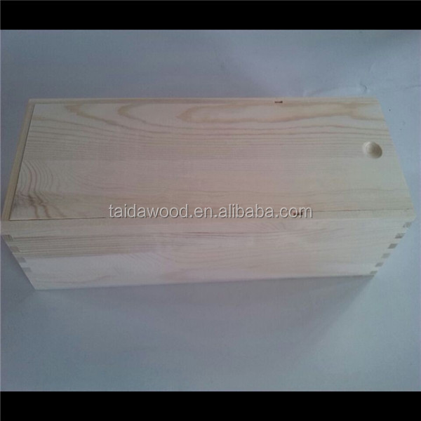 Hhigh Quality and Delicate Mongolian Scotch Pine Wooden Red Wine Box