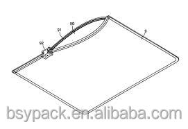 slider zipper bags for food/plastic bags with slider
