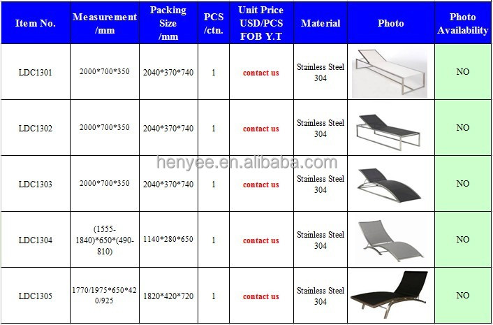 調節可能なステンレス鋼304ビーチチェア問屋・仕入れ・卸・卸売り