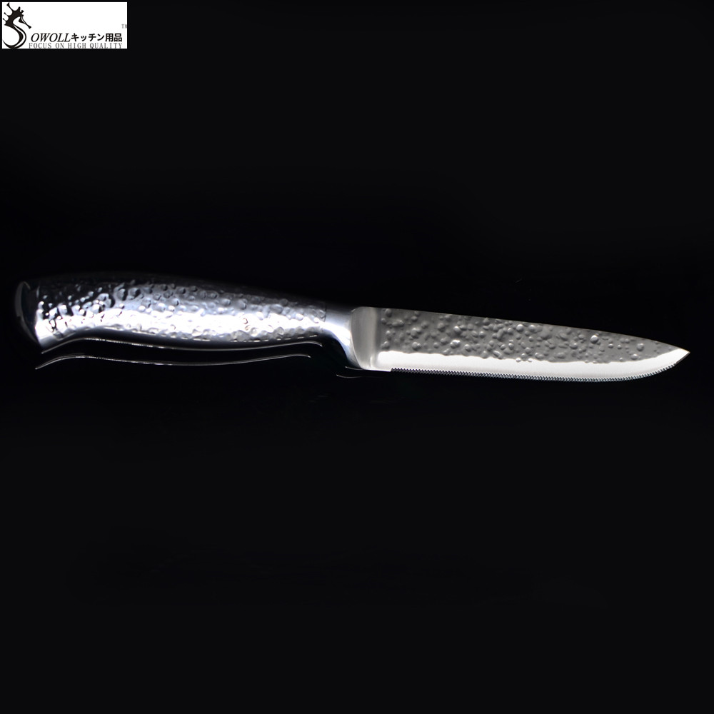 Sowoll Brand Stainless Steel 5" Toothed Utility Knife High End Kitchen