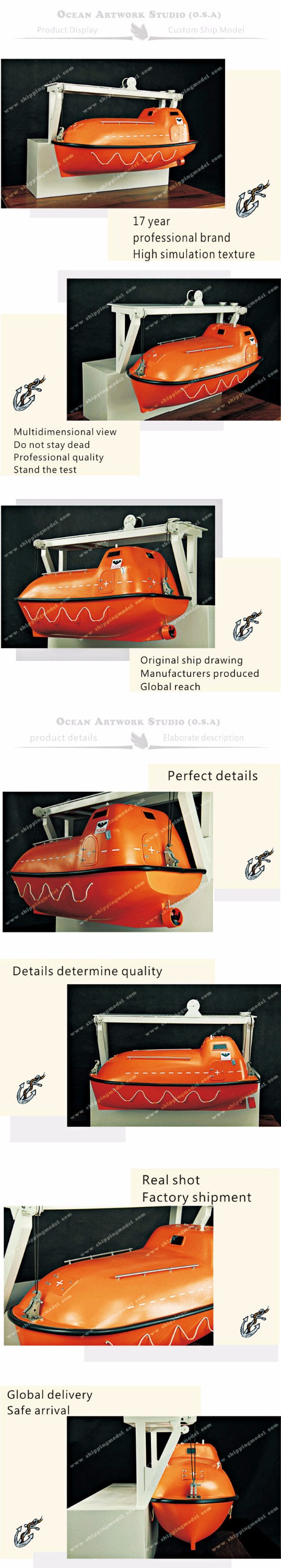  ship model,Boat model,model ships,Lifeboat model,Lifeboat vessel model Customize