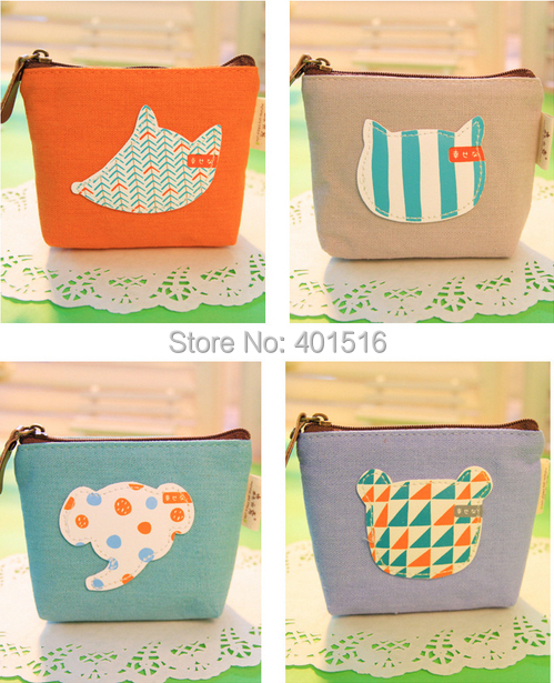 2014 New Korea Style PU Square Cute Forest Rally Purse / Coin Bag /