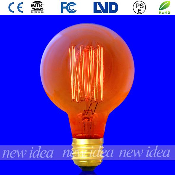 スパイラルフィラメント電球、 ビンテージライトランプ電球g9525w/40w/60w熱い販売仕入れ・メーカー・工場