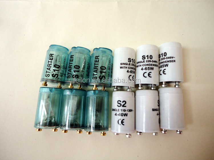 照明スタータs2s10fs-u高品質pp/pcケーシング銅/アルミネイル、 white/青の色仕入れ・メーカー・工場