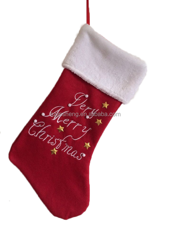 hot design cotton christmas gift stocking bag