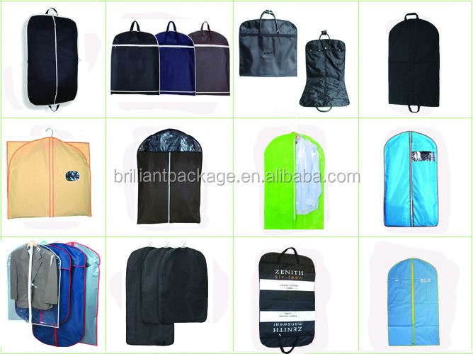卸売カスタムのロゴ不織布折り畳み式のスーツのガーメントバッグ仕入れ・メーカー・工場