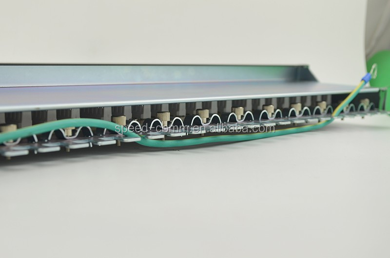 LY-PP6A-17 1u 19インチt568bとt568a stp cat6a 24ポートシールド付きパッチパネル仕入れ・メーカー・工場
