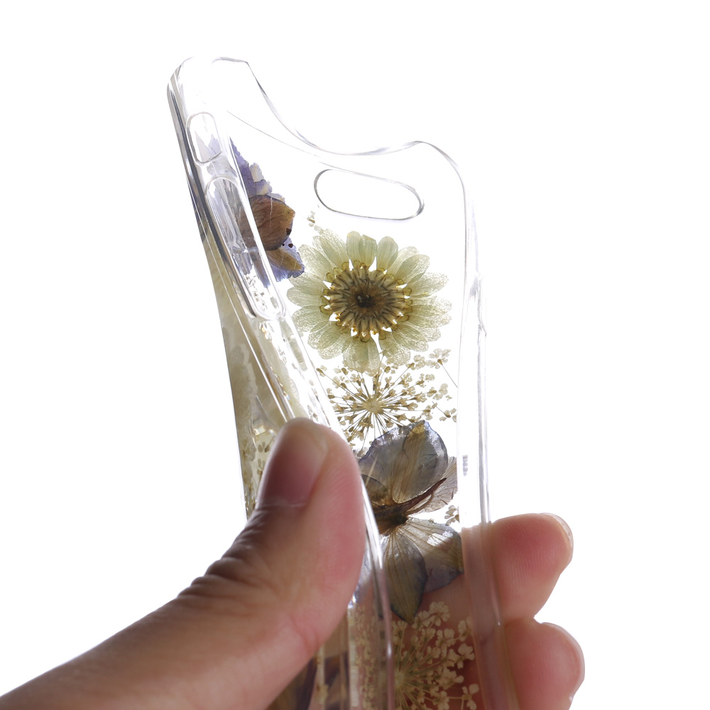 乾燥した押し花カバーケース天然の本物の花の携帯電話ケースiphone6プラス仕入れ・メーカー・工場