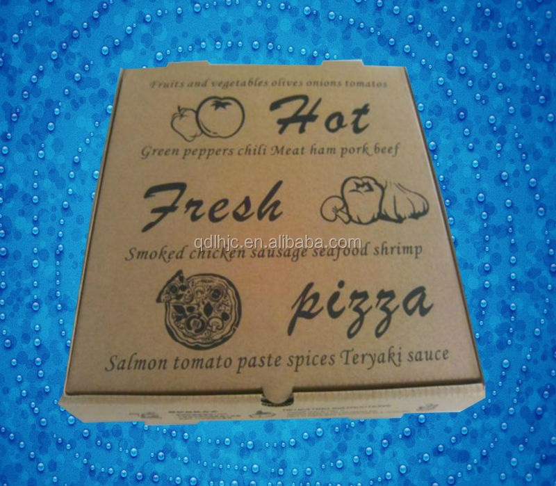 12 inches custom cheap corrugated pizza box wholesale