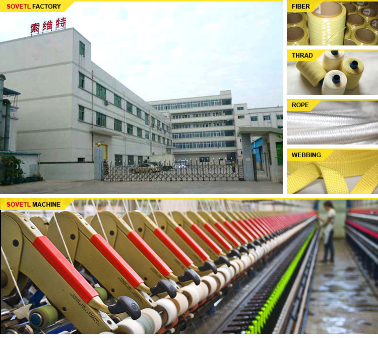 ケブラー耐火芯ウェビング構成のケブラースパン繊維仕入れ・メーカー・工場