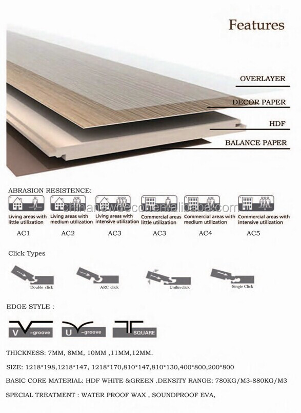 8mm,12mm Laminate Wood Flooring Hs Code Buy Laminate Wood Flooring Hs