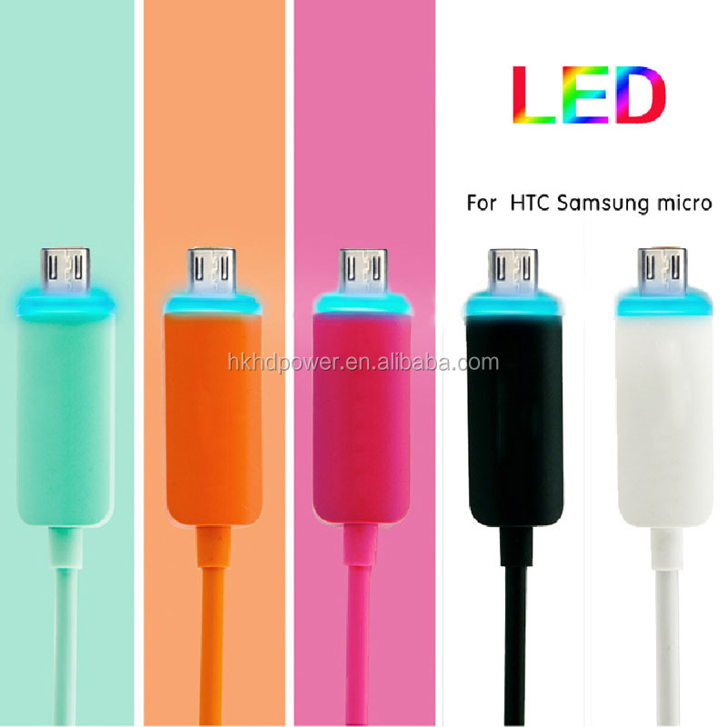 高品質ＭＩＣＲＯＵＳＢデータ・充電ケーブルledライト付き問屋・仕入れ・卸・卸売り