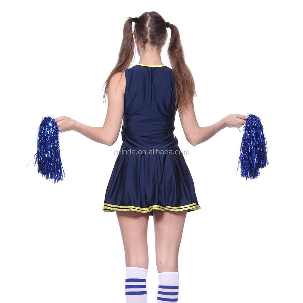 Womens A-line Cheer Uniform Skirt Two-piece Dress Cheeleading Uniforms ...