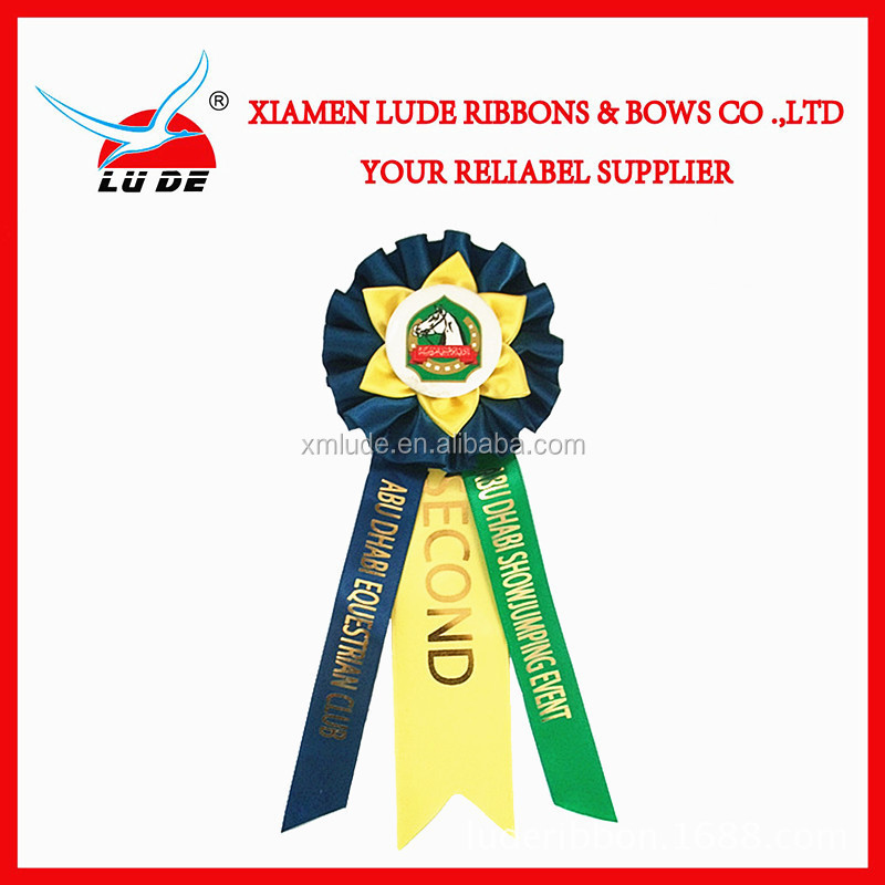 wholesale customized horse show award ribbon rosette