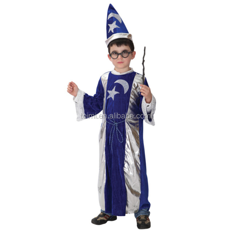 新しいスタイルのファッション子供ハロウィン子供の魔法のウィザード衣装仕入れ・メーカー・工場