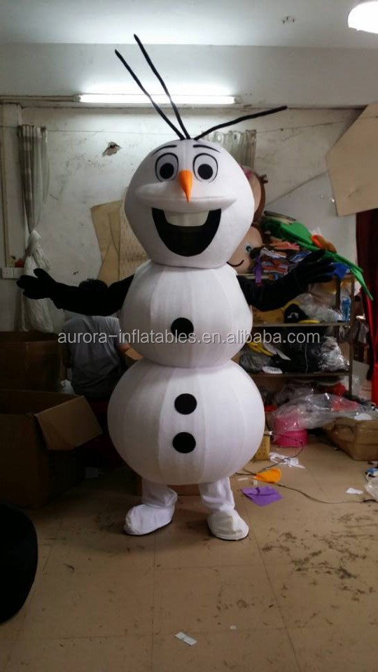 最高の人気の冷凍2014年雪だるまクリスマスの装飾のためのオラフのマスコットの衣裳仕入れ・メーカー・工場