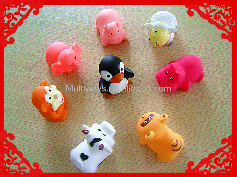 熱い販売のビニール動物の赤ちゃんの入浴のおもちゃ高品質プラスチックベビーバスおもちゃ問屋・仕入れ・卸・卸売り