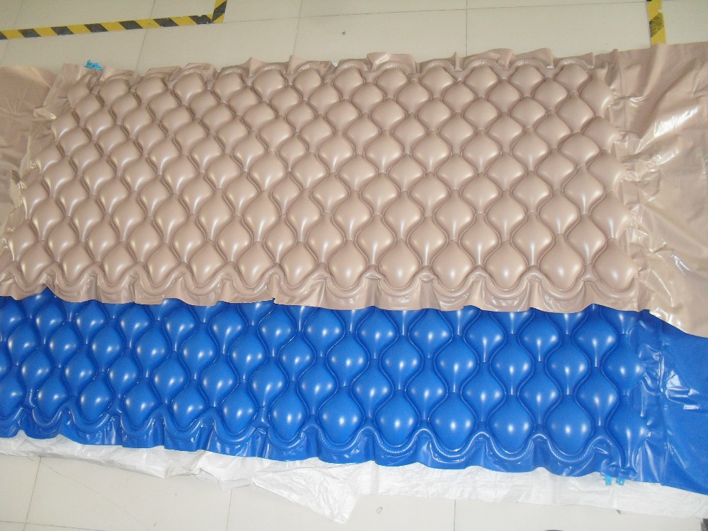 Grey and Blue Color bubble air mattress.JPG