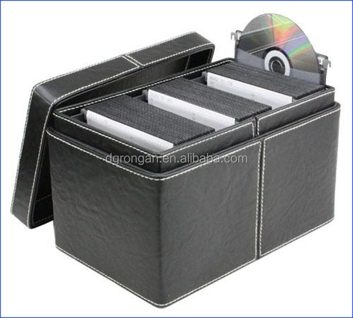 ファッションレザーsoafty折り畳み式のcd・dvd収納ボックスb07-151130仕入れ・メーカー・工場