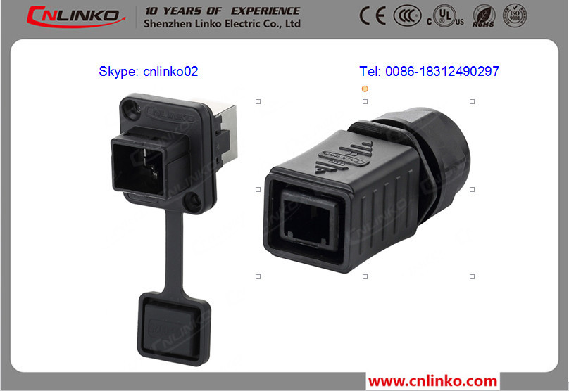 安い価格ip67rj45コネクタを持つケーブル防水cat5e8p8crj45フロントマウントメス〜メスコネクタを持つ中国仕入れ・メーカー・工場