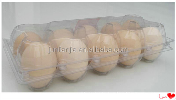 10個ペットプラスチッククラムシェル包装容器/卵容器仕入れ・メーカー・工場