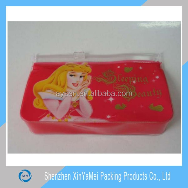 wholesale clear vinyl pvc zipper cosmetic bags