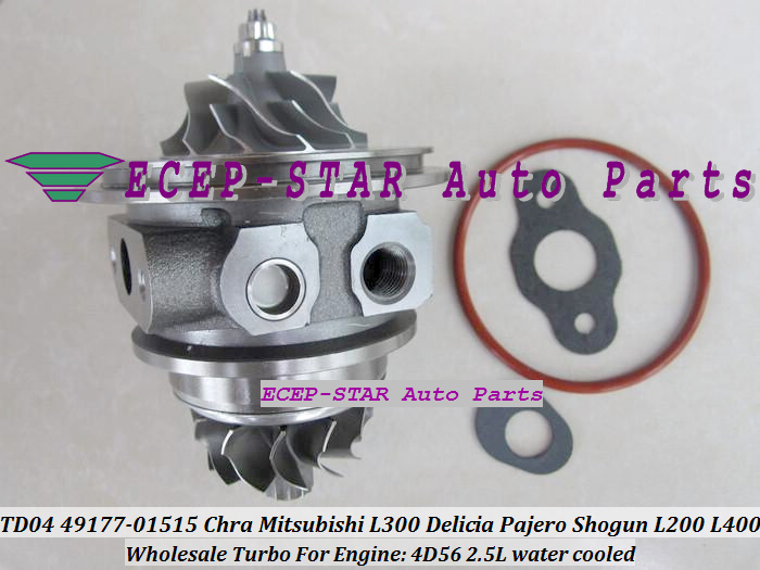 TD04 49177-01515 CHRA Cartridge Turbocharger Mitsubishi L300 4WD Delicia Pajero Shogun L200 L400 2.5L 4D56 water cooled (1)