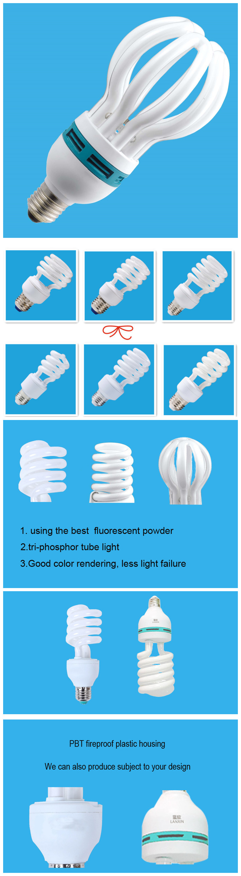 Wholesale 8000 Hours Compact Fluorescent Lamp,Hs Code Cfl Bulb 11w 16w