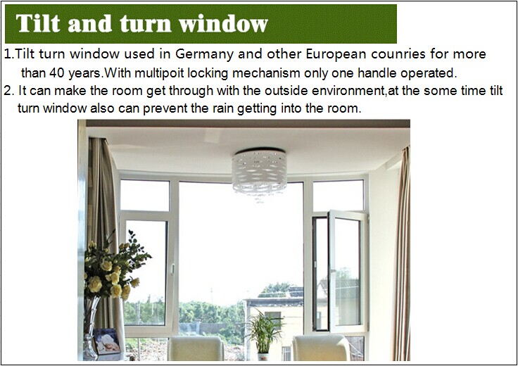 tempered double glazed glass house window/home use casement