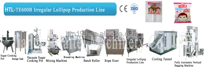 Irregular lollipop making machine production line