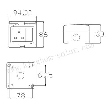 Ip55 13a英国タイプ屋外壁スイッチとソケットFML-S tuv。ceの承認仕入れ・メーカー・工場