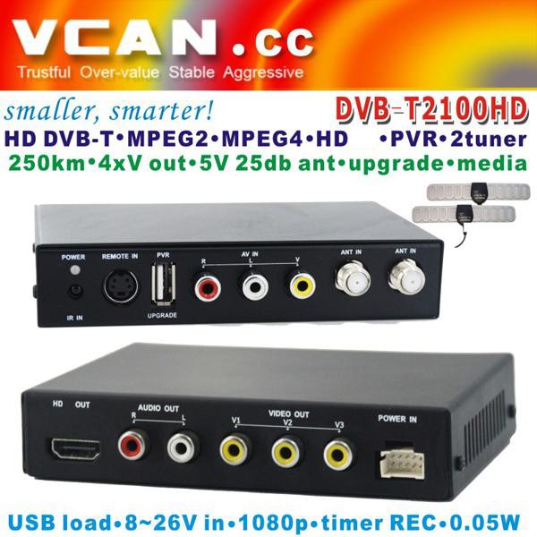 mpeg4 sintonizador usb dvb t dvb t2 2 sintonizador dos sintonizador tv  sintonizador/receptor/dvb-t2100hd