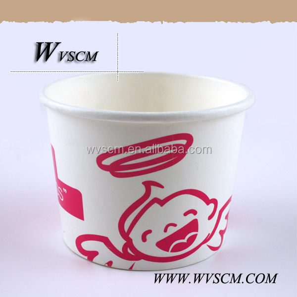 Customized paper frozen Yogurt Cup