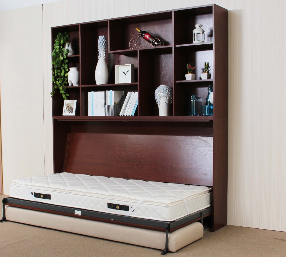 Transformable Modern Horizontal Murphy Bed Hardware Kit With A Sofa