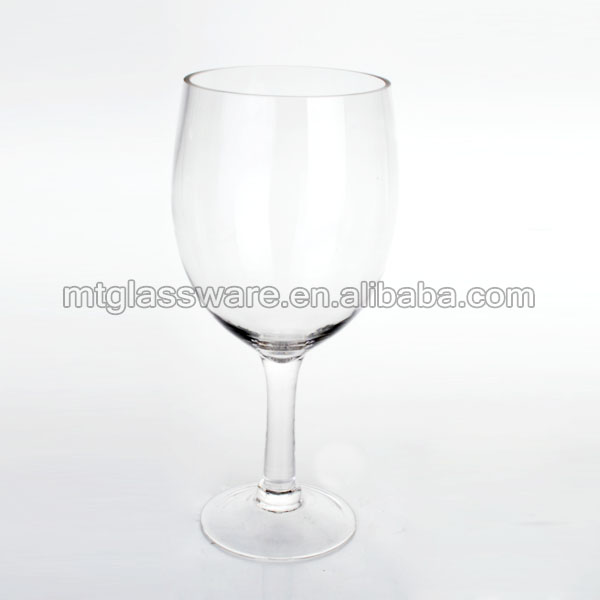 super large size red wine glass ,glass flower vase,big fish bowl