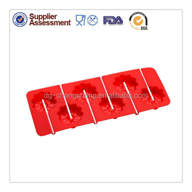 How to make chocolate lollipops?promotion silicone lollipop candy mould flower shape silicone lollipop molds for hard candy
