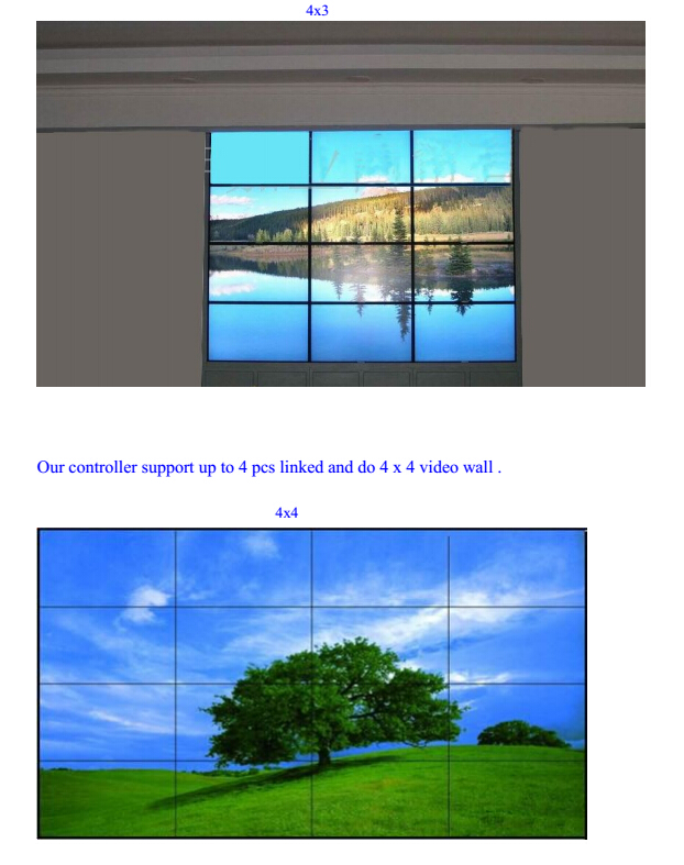 4 × 3 4 × 4 ビデオ ウォール で hdmi ビデオ ウォール コントローラ仕入れ・メーカー・工場